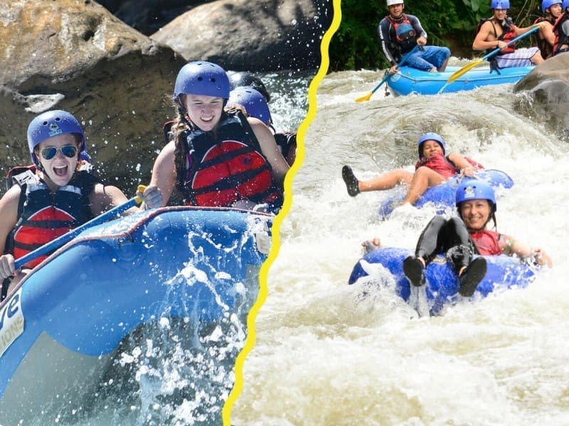 rafting class iiii and tubing class ii combo in arenal volcano