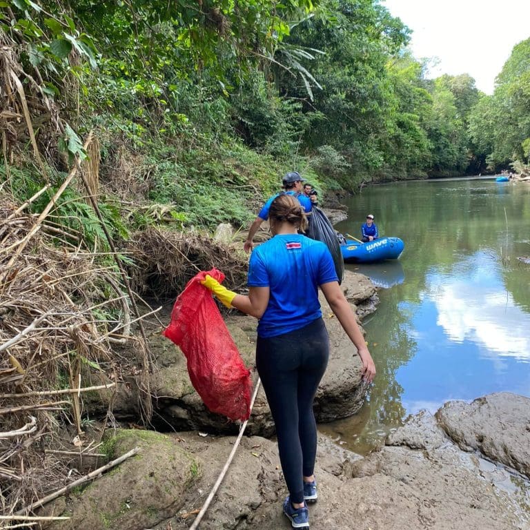 Cleaning penas blancas river