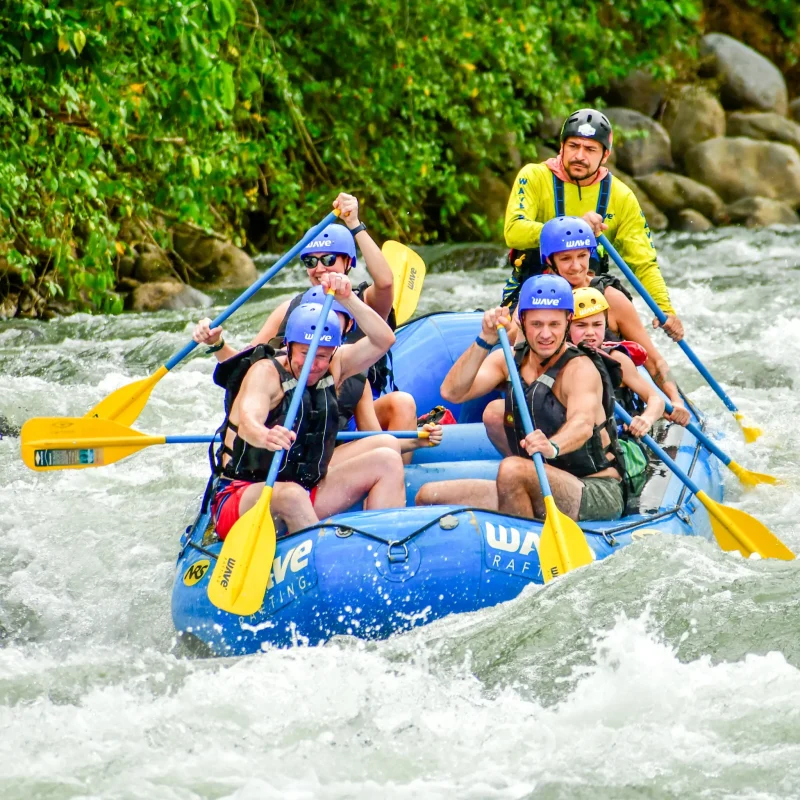 Private family whitewater rafting adventure with Wave Rafting in Costa Rica